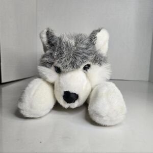 A&A Vintage Plush Husky Floppy Realistic Dog Puppy Plush Stuffed Animal
